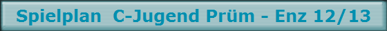 Spielplan  C-Jugend Pr�m - Enz 12/13